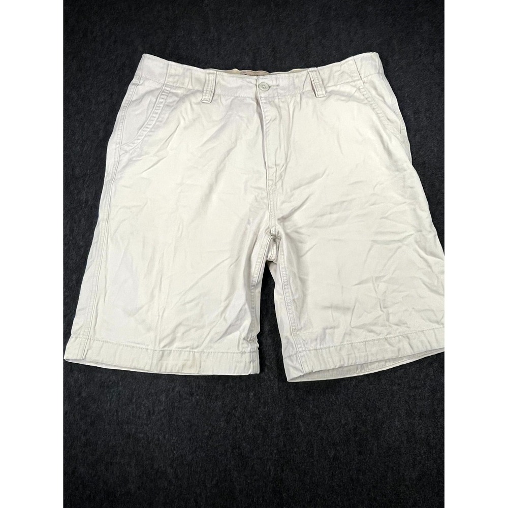 Nautica Jeans Co Reproduction Shorts Mens 38 Khaki Chino Mid Rise Casual Y2K‎